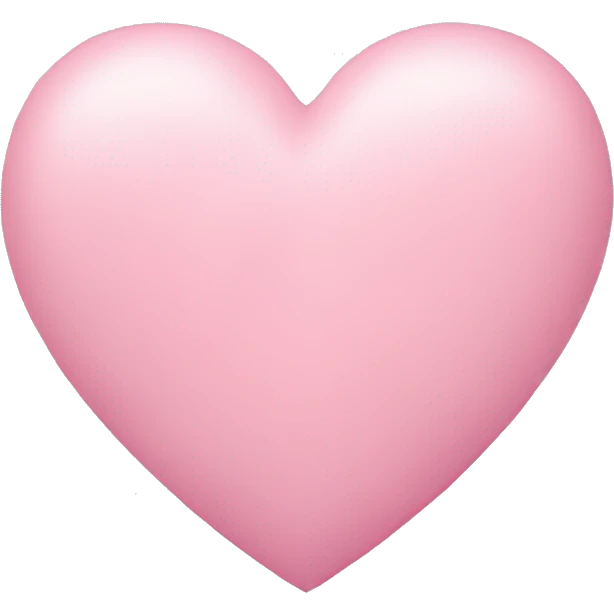 Pastel pink heart emoji