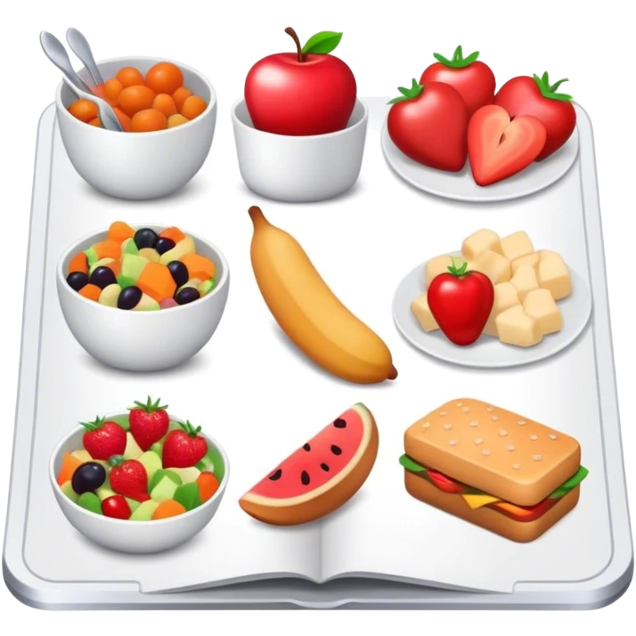 diet plan with food emoji
