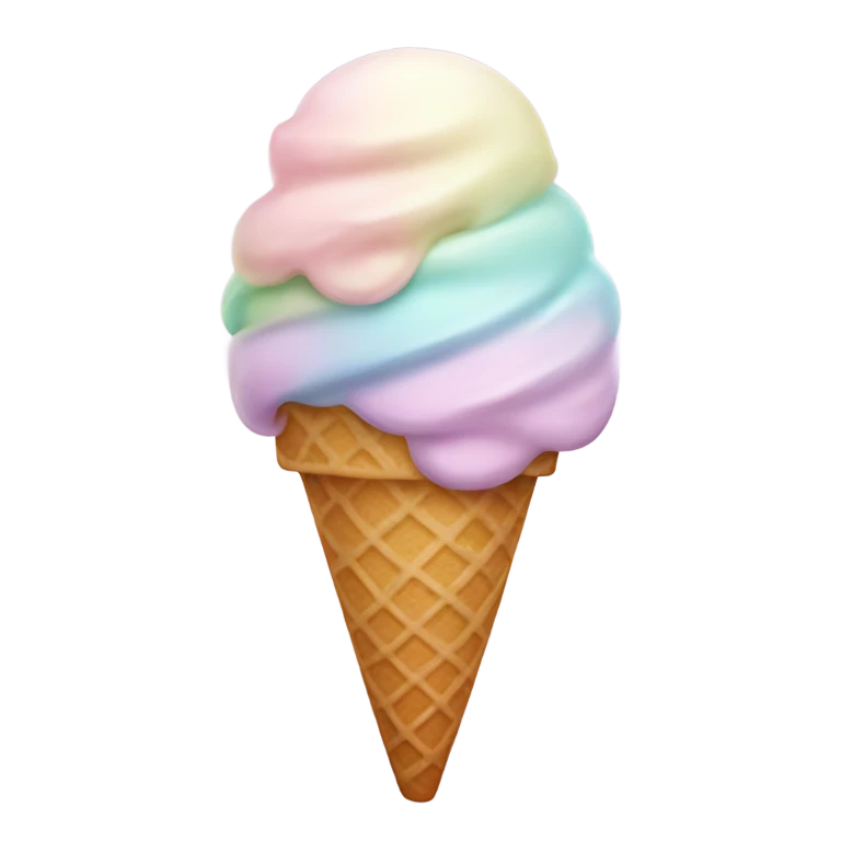 Pastel ice cream  emoji