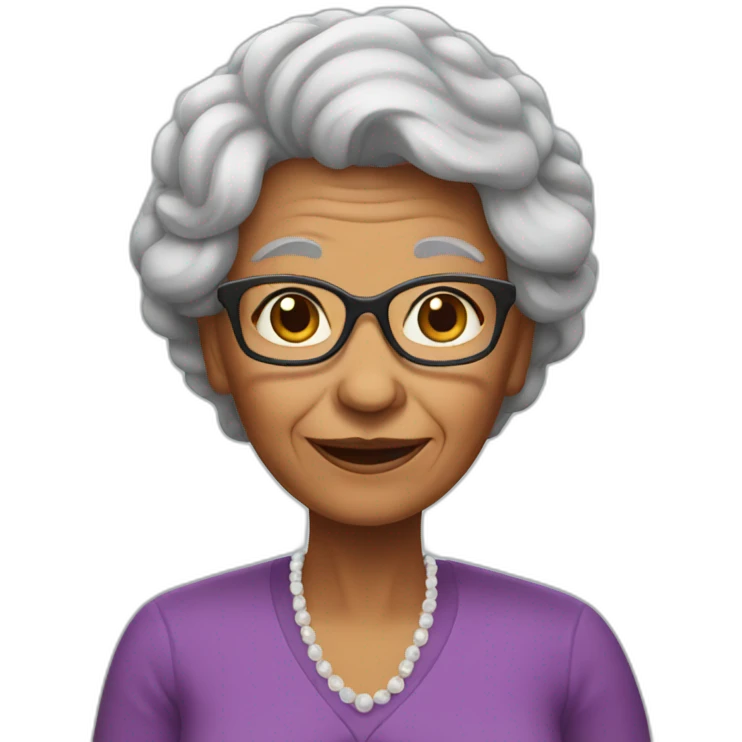 grand mother emoji