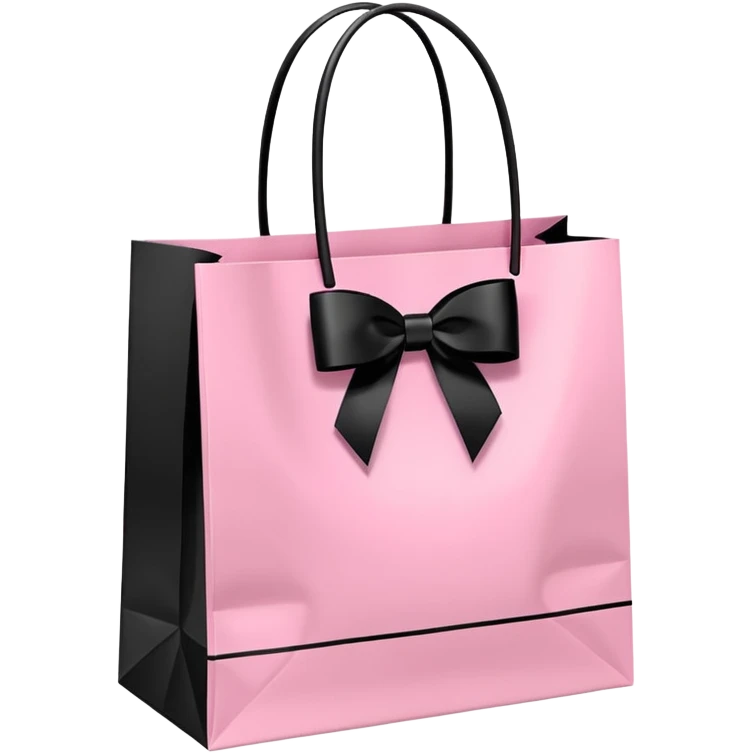 Victoria secret shopping bag and Sephora shopping bag and Chanel shopping bag emoji