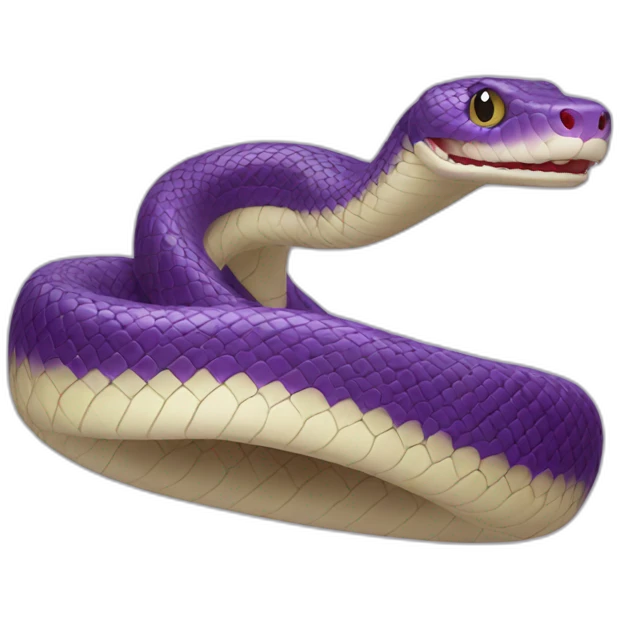 Purple snake emoji