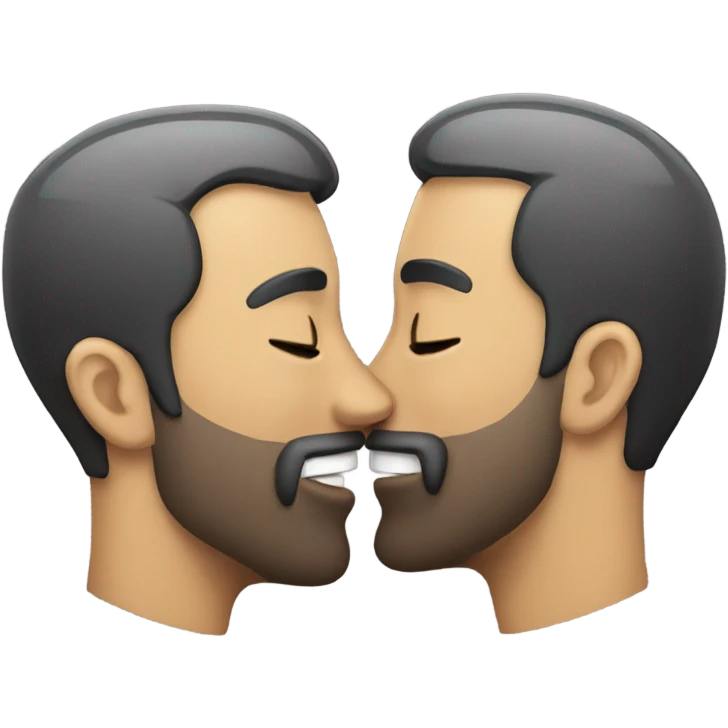 two men making out emoji