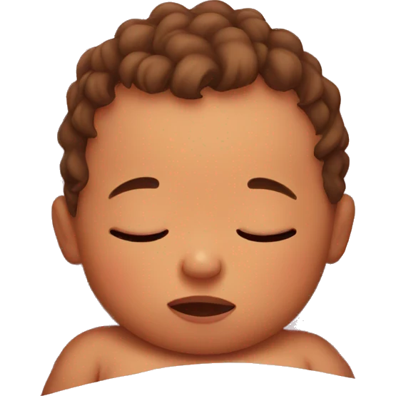 Sleepy baby emoji