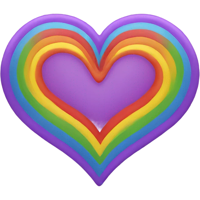 Rainbow heart emoji