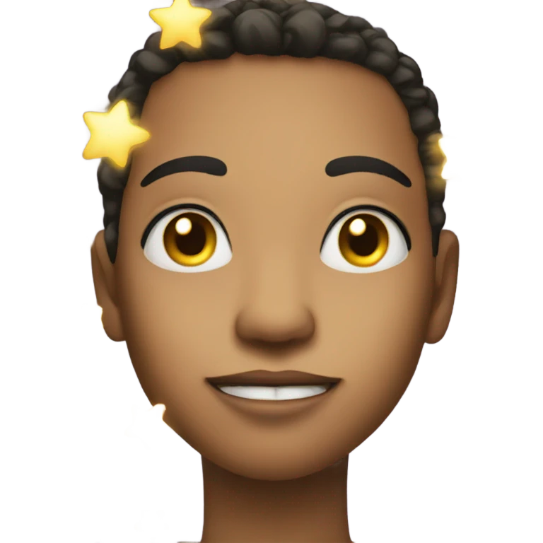 Face with sparkle emoji