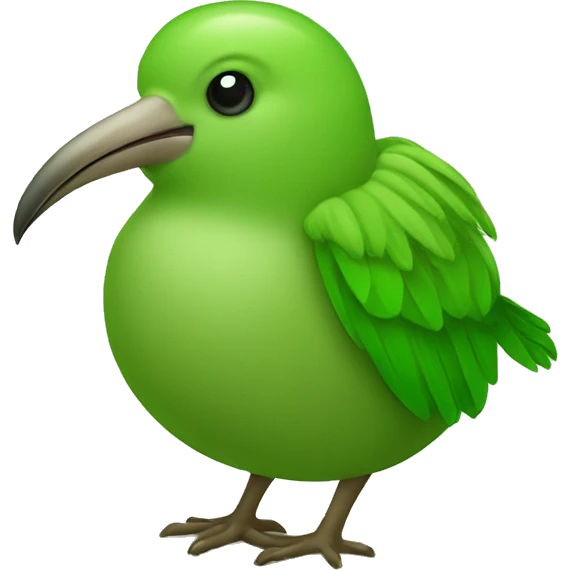 kiwi bird green emoji