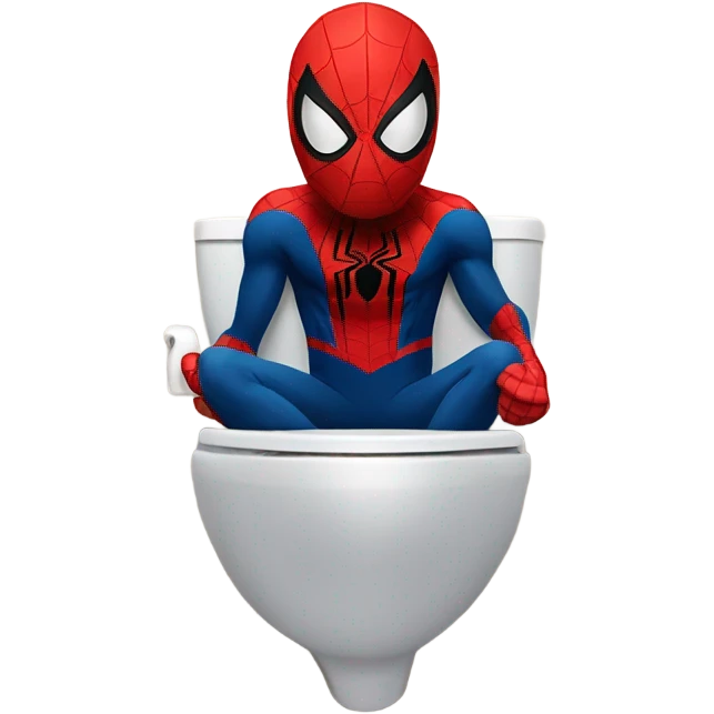 spiderman in toilet emoji