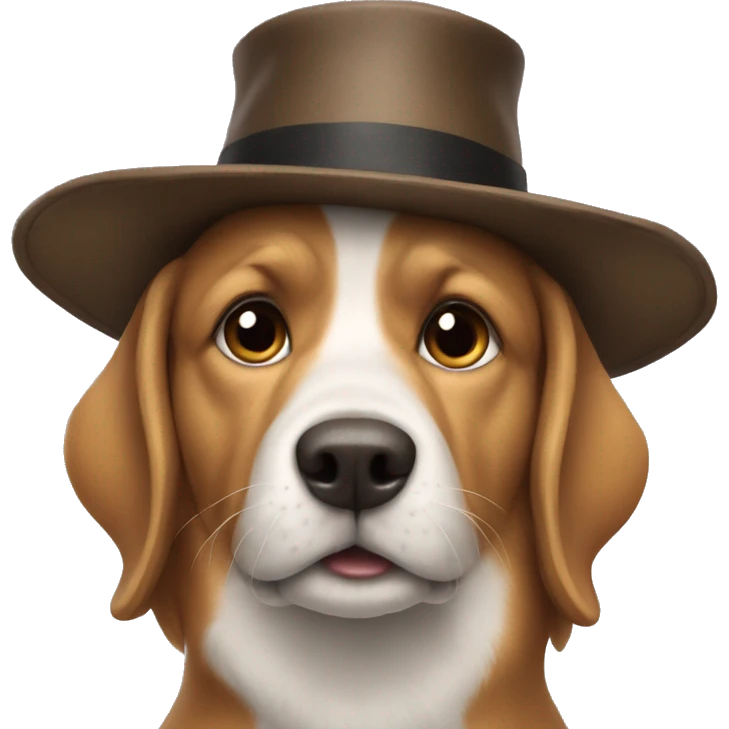 The dog in the hat emoji