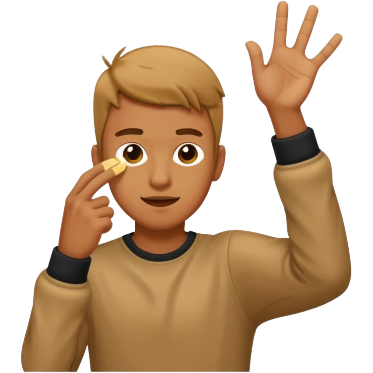guy dabbing  emoji