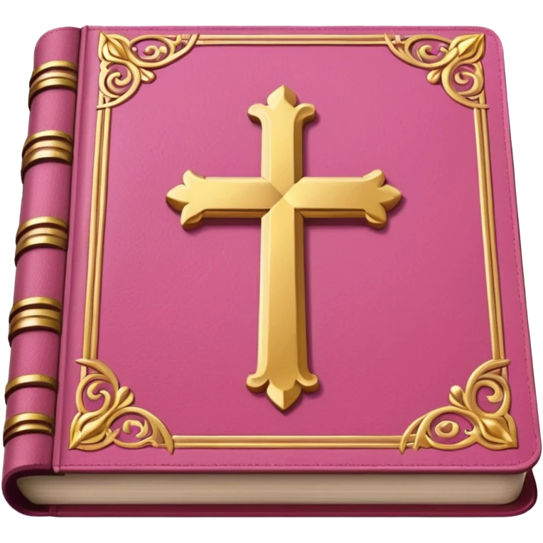Pink bible emoji