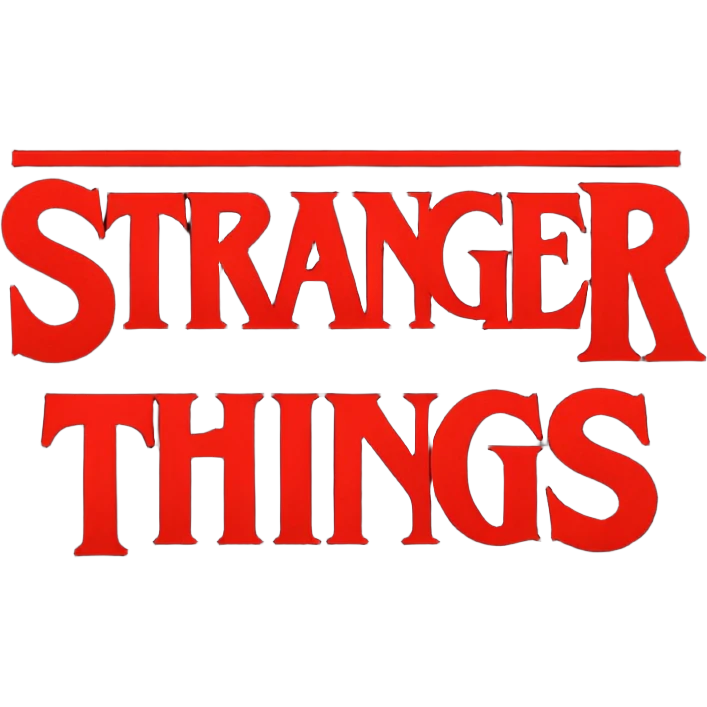 Stranger things logo emoji