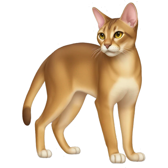 Chausie Cat Full Body emoji