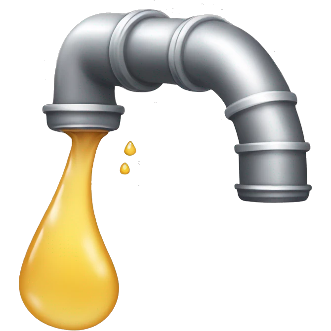 Leaking bathroom pipe emoji