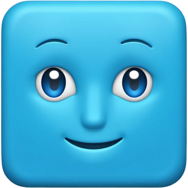 Please create a square blue emoji without changing the ‘KR’ lettering. emoji