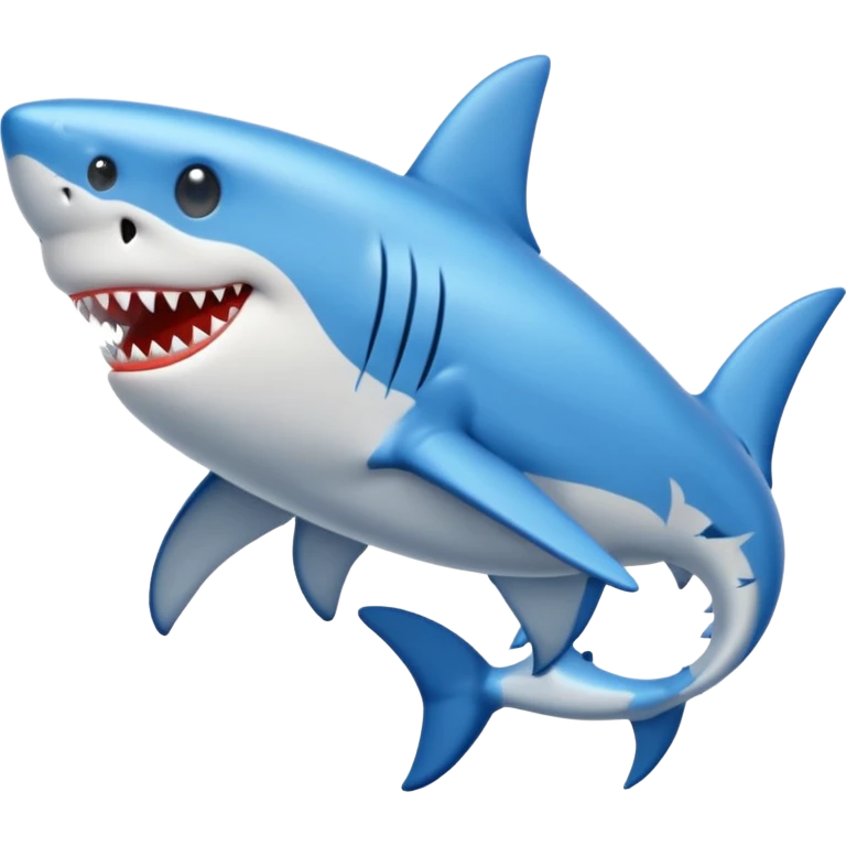 Shark with blue shoes emoji