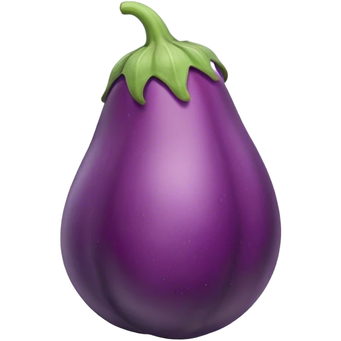 A bulging eggplant emoji