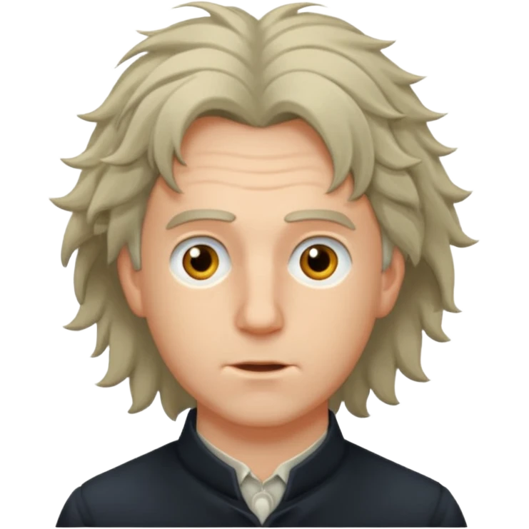 Johann Gottlieb Fichte three-quarter view, disheveled hair emoji