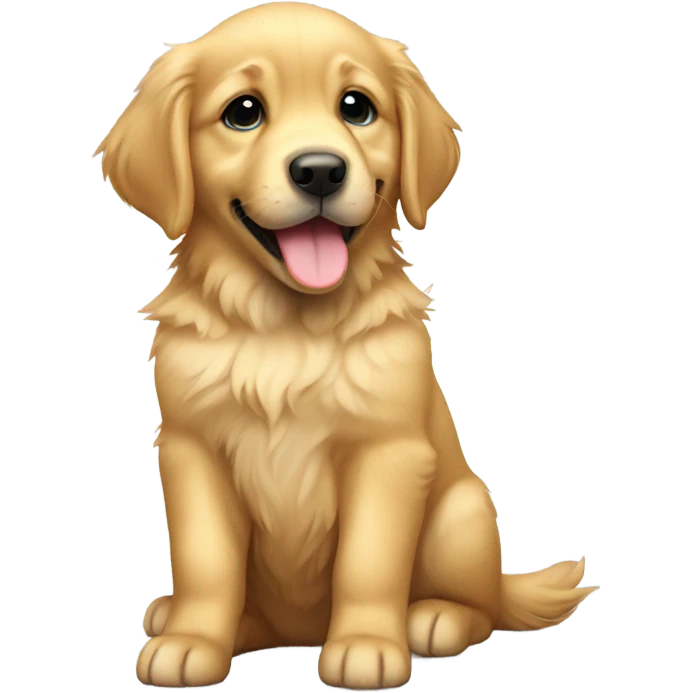 baby golden retriever  emoji