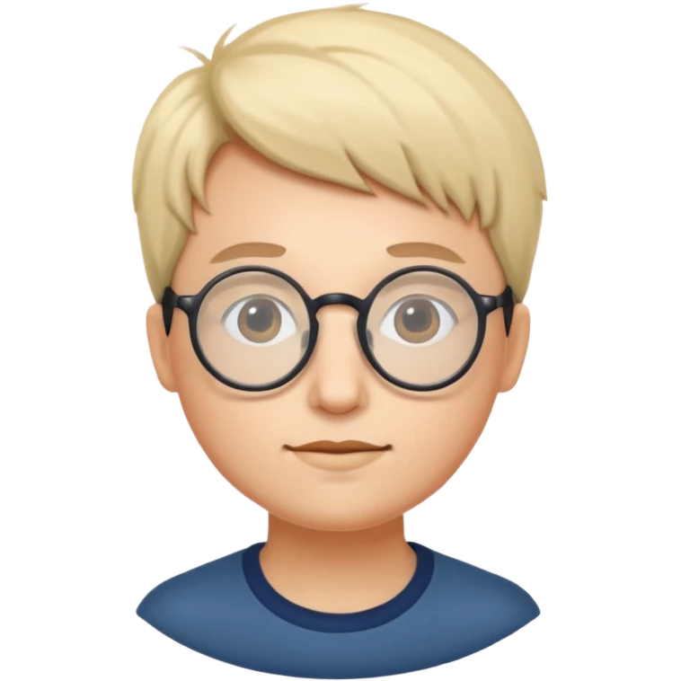 동그란 안경 emoji