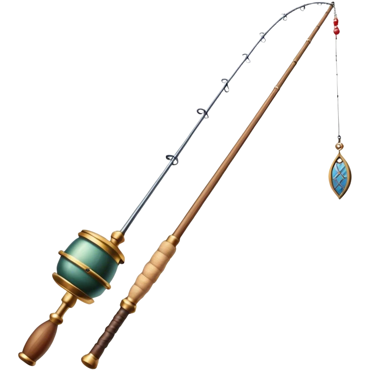 medieval fishing rod no fish emoji
