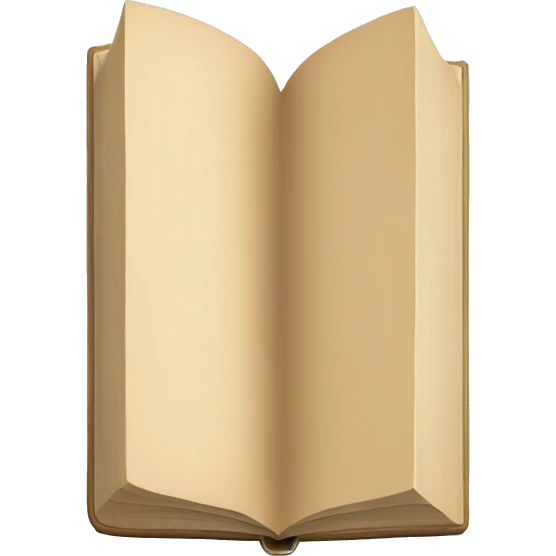 An open, hardcover book, depicted with a beige cover. Commonly used for various content concerning reading, writing, learning, and schooling. emoji