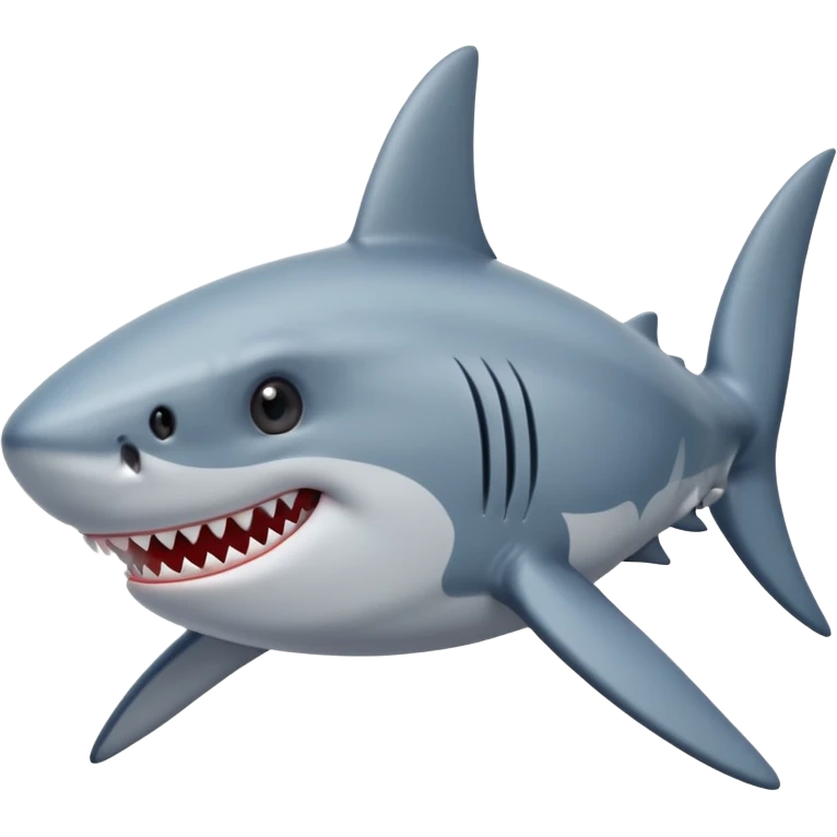 Shark with stars in the eyes emoji