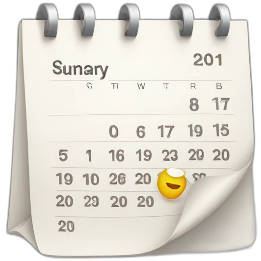 calendar emoji