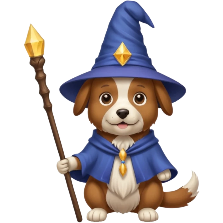 Dog wizard emoji