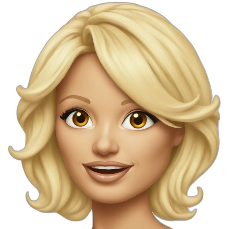 pamela anderson hyperrealistic emoji