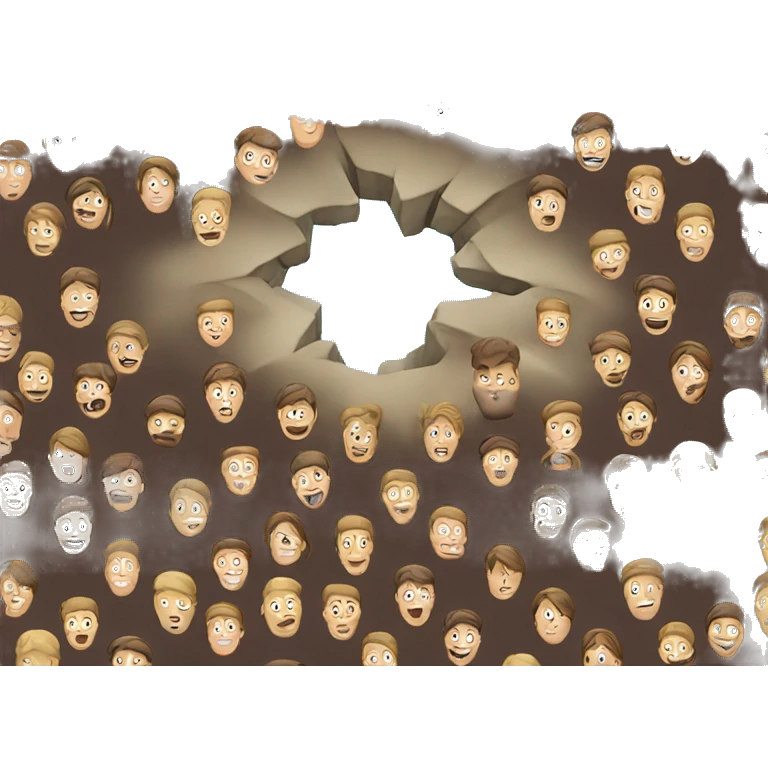 Hole with people emoji