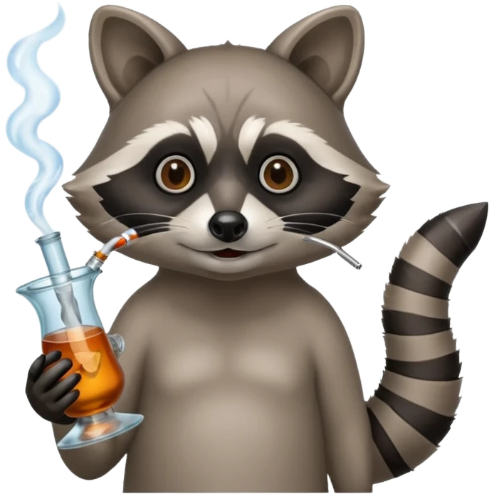 Animal hitting a bong emoji