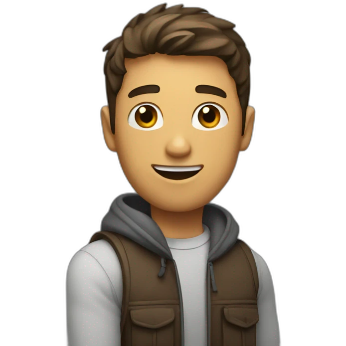guy withs arm up emoji