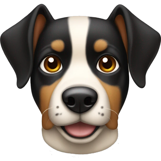 black and tan dog with pointy ears emoji