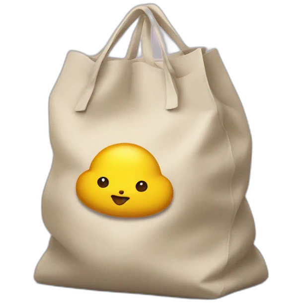 Maltipu peeps on bag emoji