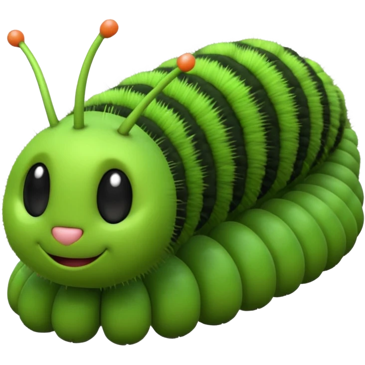 3d Caterpillar emoji