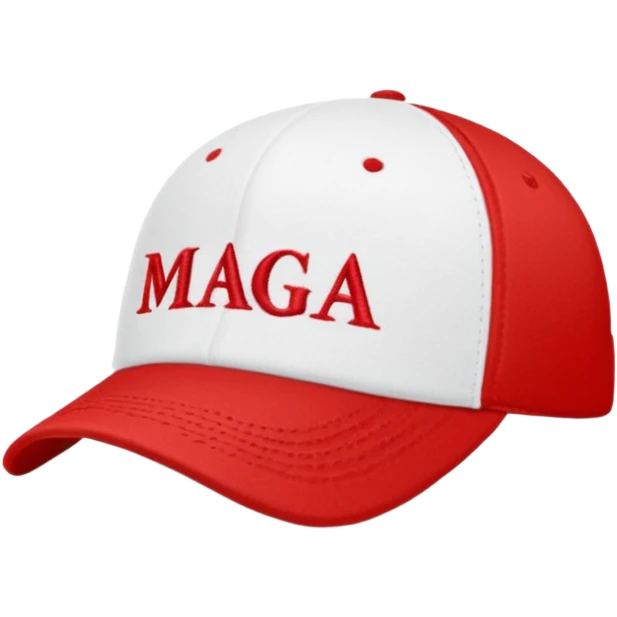 Hat with MAGA emoji