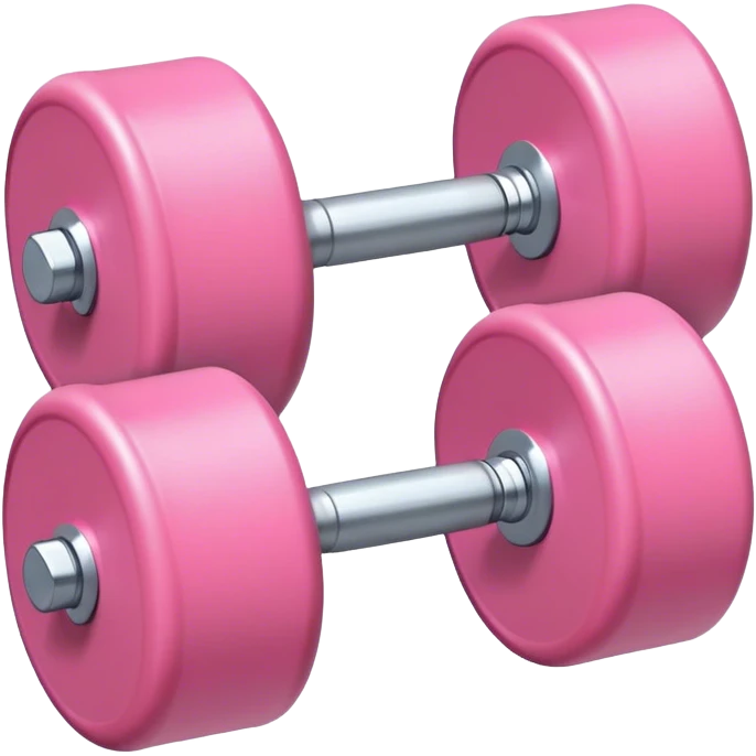 light pink dumbbell  emoji