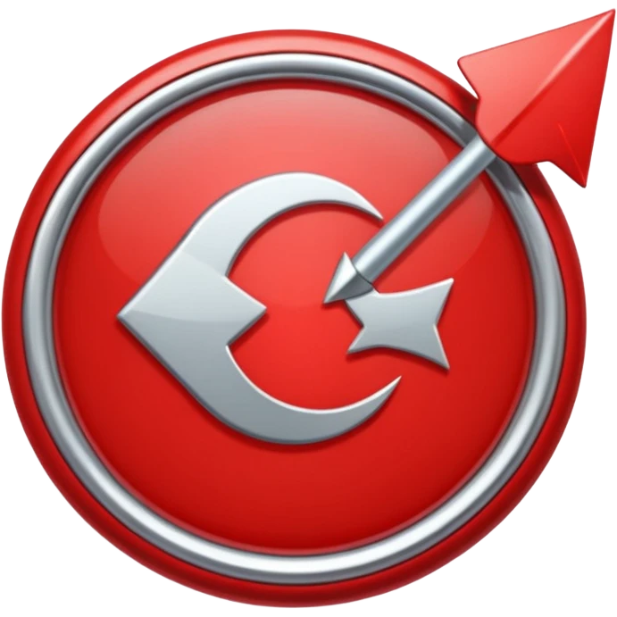 Red circle with a tilted arrow going through it emoji