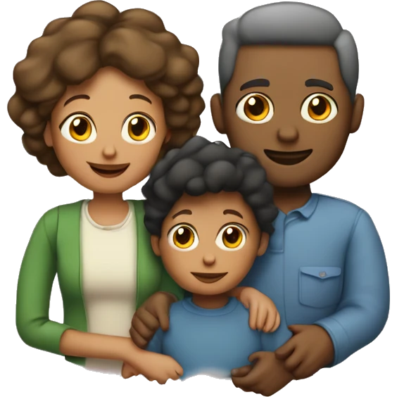 Famille 3 personne  2 mamans et 1 garçon emoji