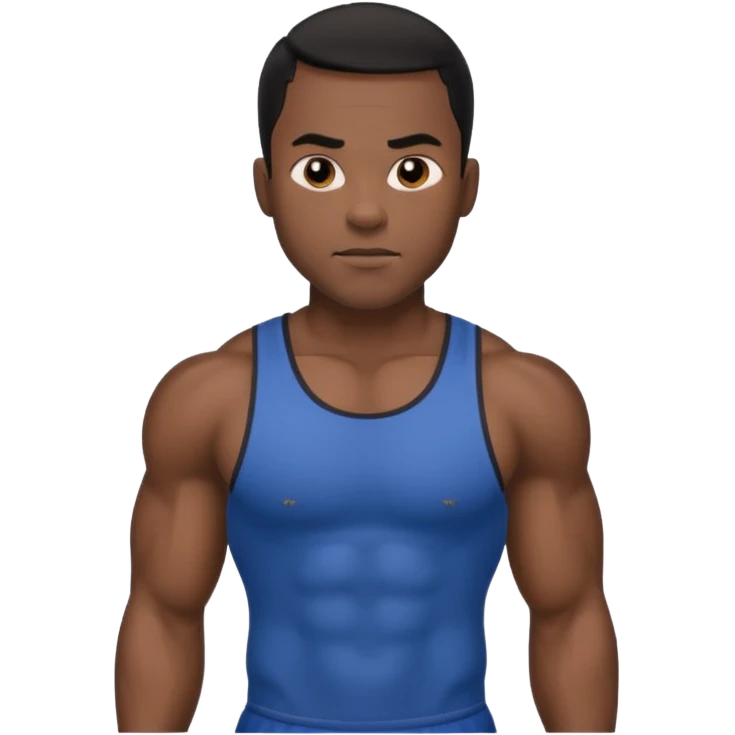 Naked black man emoji
