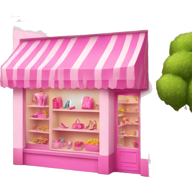 pink barbie shop emoji