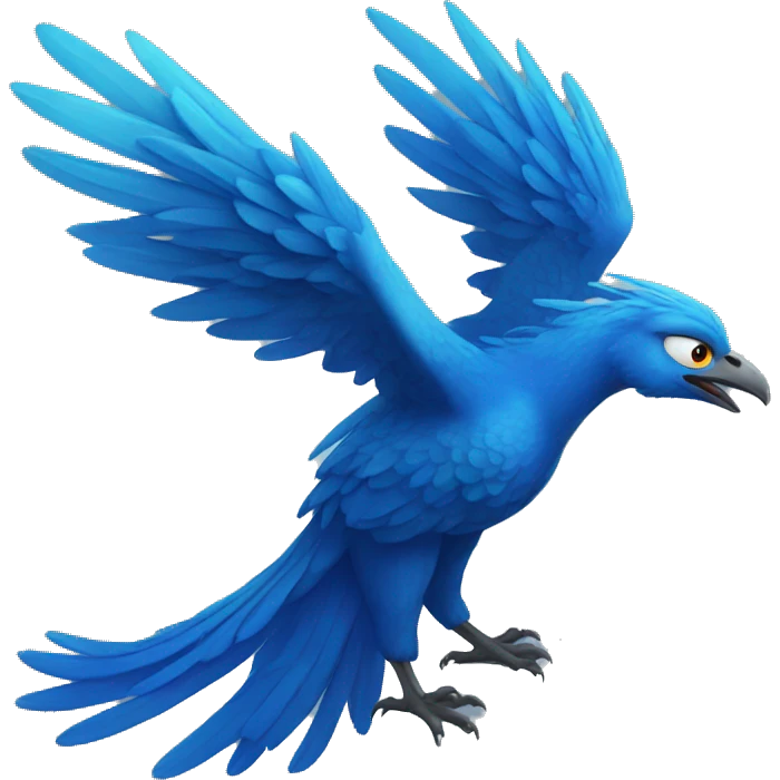 blue phoenix bird emoji