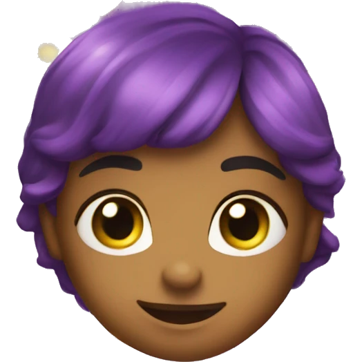 Lila heart with sparkle  emoji