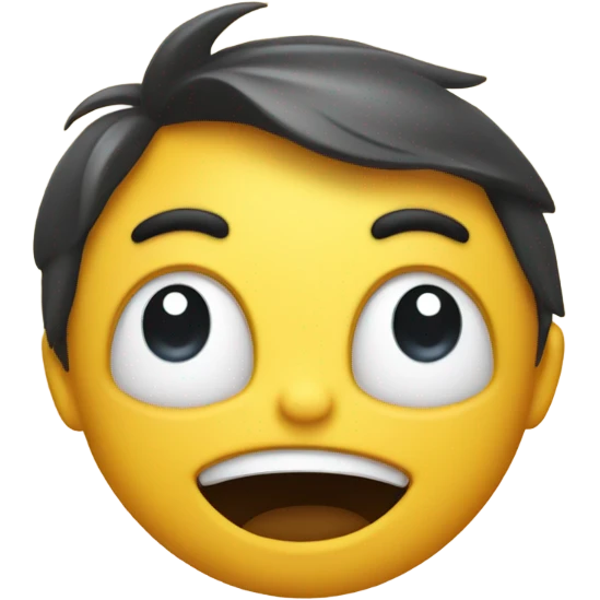 classic emoji face with tongue all the way out eyes wide and swinging head side to side emoji