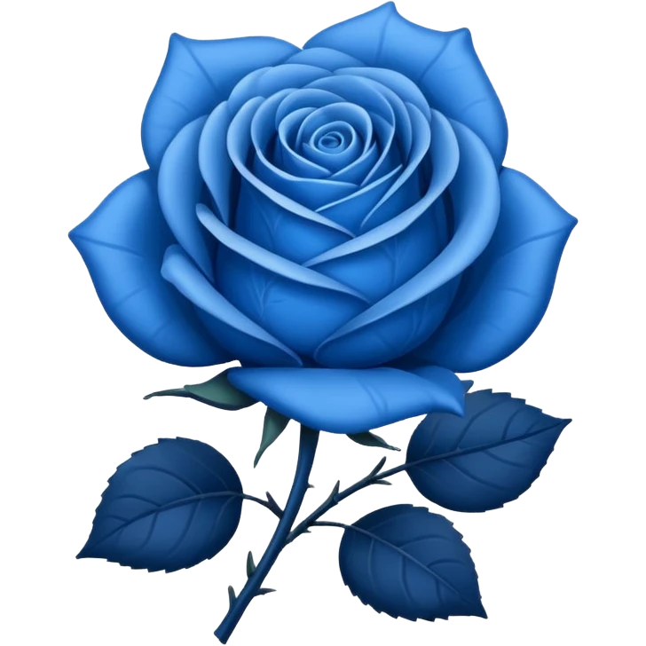 Blue rose emoji