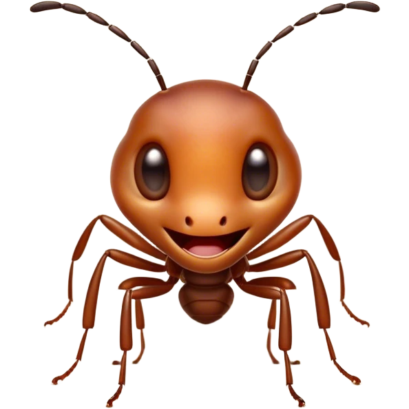 Cinematic Cheeky Ant Portrait Emoji, Head tilted dramatically with an exaggeratedly shocked expression, featuring a diminutive, agile body with wide, comically expressive eyes full of playful disbelief and subtly animated antennae, Simplified yet hilariously expressive features, highly detailed, glowing with a slightly sassy earthy glow, high shine, dramatic yet playful, stylized with an air of cheeky insect mischief, soft glowing outline, capturing the essence of a meme-worthy ant that looks ready to scurry its way into viral fame! emoji
