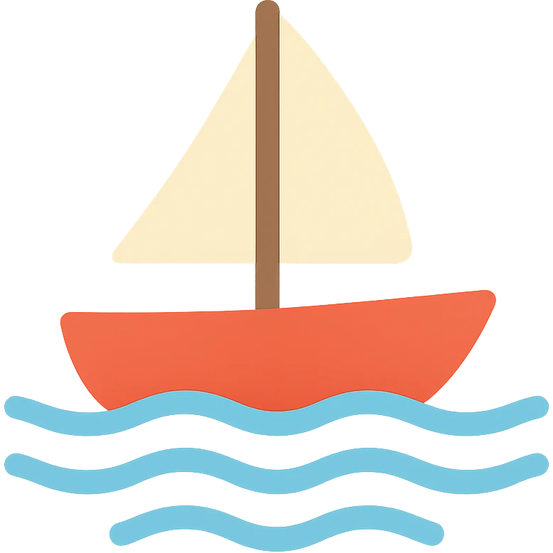 boat in lake emoji