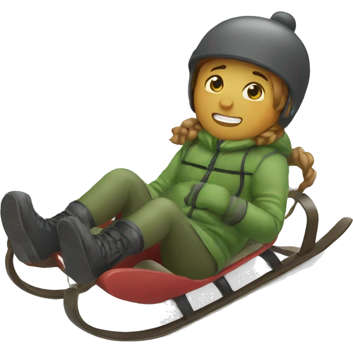 sledding emoji