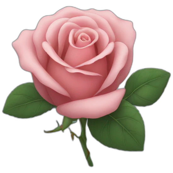Rose sous la lune emoji